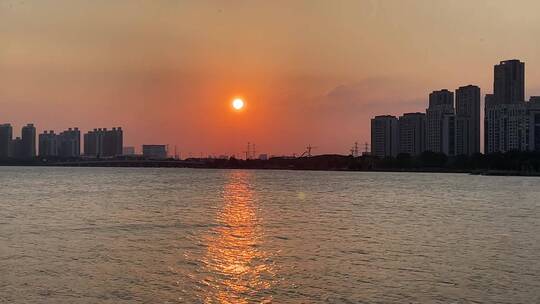 青岛城市海岸线海洋海景和城市建筑