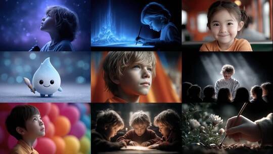 童年时光纯真美好孩子们的梦想与希望高清在线视频素材下载