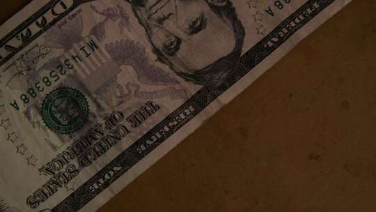 美国货币（货币）的旋转镜头-MONEY 459