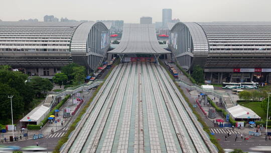 广州进出口路况延时拍摄镜头