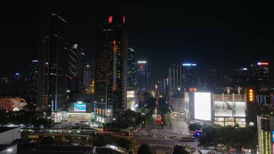 珠江新城中轴线夜景