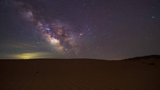 内蒙古沙漠银河星空