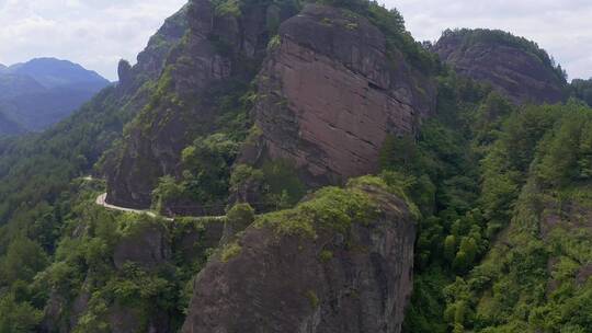 航拍铜钹山景区