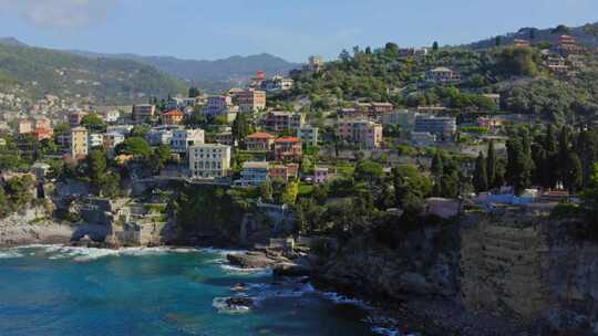 意大利，海洋， Camogli，海