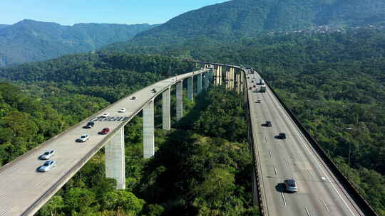 巴西著名的山区公路。自然景观。