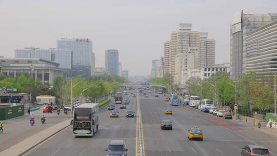 中关村南大街车流逐格延时