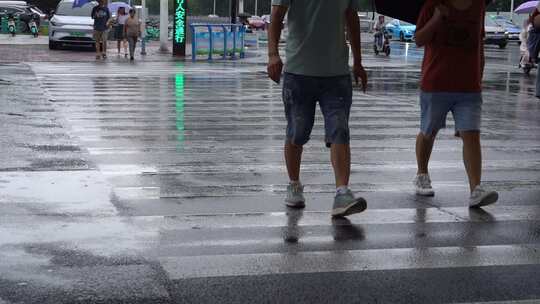 雨天 下雨 城市风光 写意 台风 雨中景色