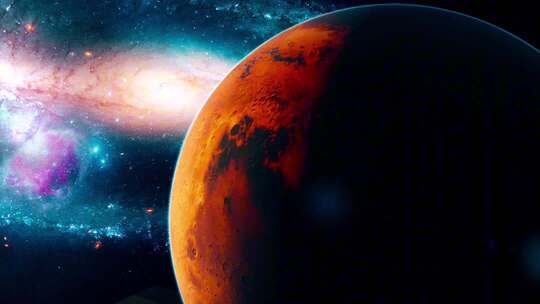 火星宇宙星空场景