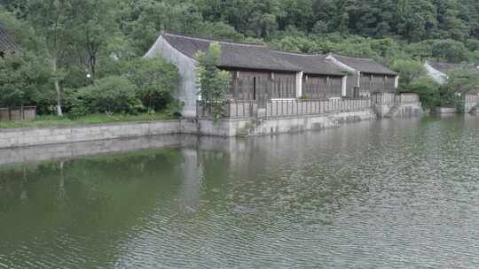 绍兴兰亭安麓酒店及绍兴阳明山航拍素材视频素材模板下载