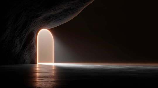 光影交错空间艺术无限延伸