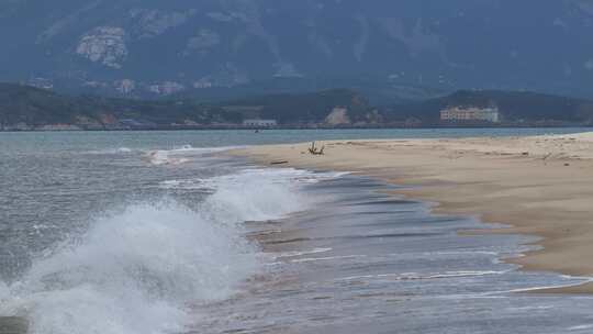 平潭岛象鼻弯海滩航拍