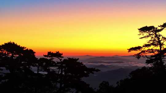 航拍辽宁鞍山千山日出 震撼片头