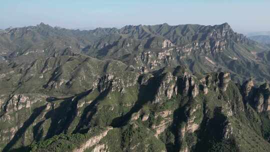 鬼斧神工！【太行山东麓】航拍白花山