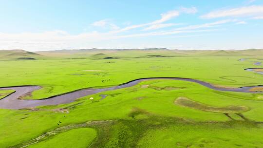 内蒙古大草原莫日格勒河