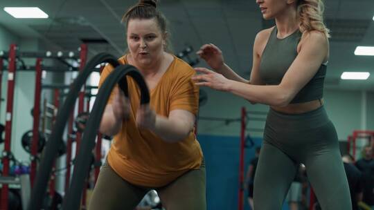 运动减肥的女人视频素材模板下载