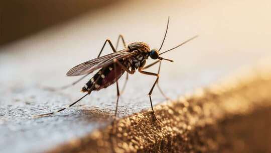 微距特写蚊子静态画面