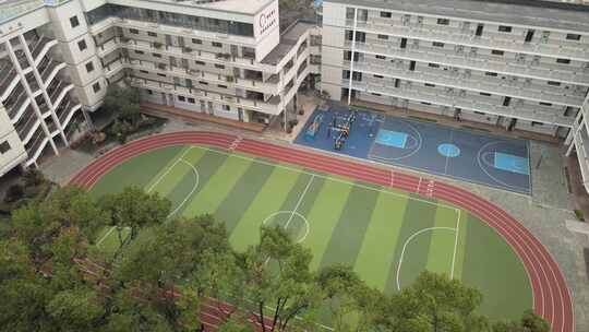 武汉江岸区育才小学航拍