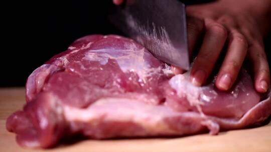 【镜头合集】牛肉猪肉切分分装冷冻冰箱