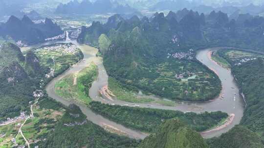 航拍风景 桂林山水 大美中国 壮丽山河