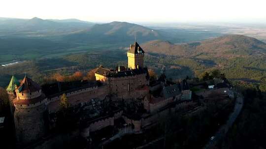 空中的Haut Koenigsbourg