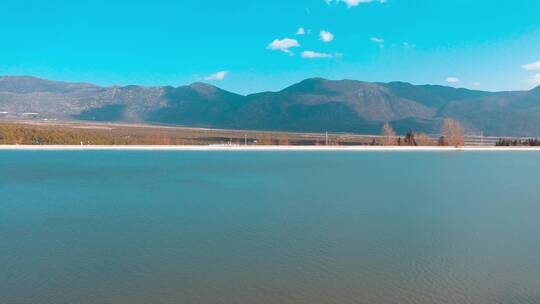 航拍 水源 水 湖面