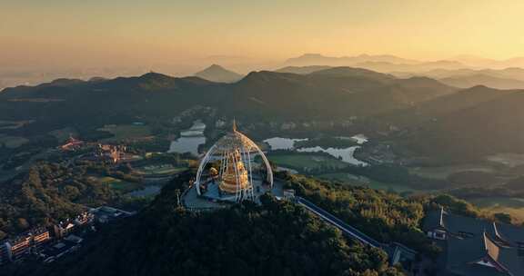 【正版素材】深圳大华兴寺日出