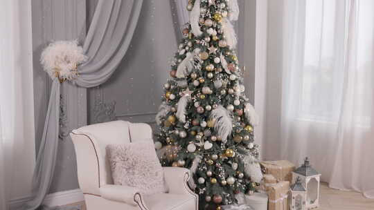 室内圣诞魔法发光树发光树