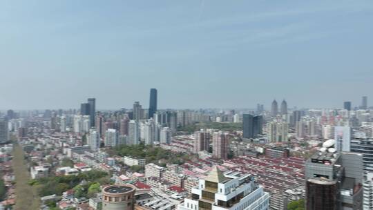 上海长宁区航拍风光