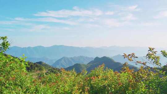 杭州临安大明山牵牛岗群山风景