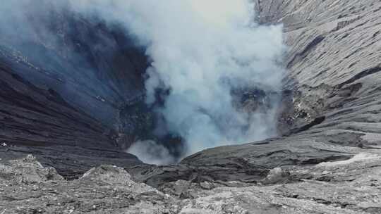 火山，布罗莫，印度尼西亚，蒸汽