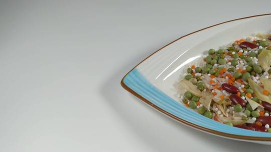 白底滑轨食品绿豆粥
