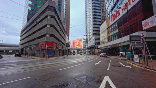 【正版素材】香港城市街道