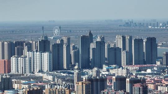 哈尔滨城市建筑航拍视频素材模板下载