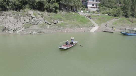 湖北恩施大峡谷河流湖泊自然人文风光