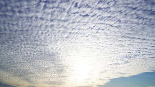 天空云层延时鱼鳞云透光高积云延时天气变化