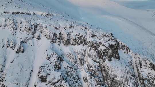 拉出雪山的镜头