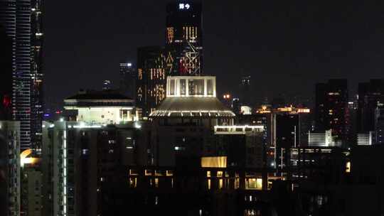 深圳福田夜景航拍