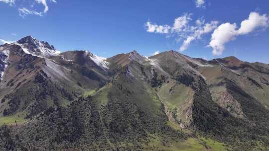 天山乌孙古道自然风光航拍