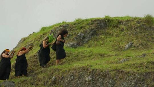 美国夏威夷祈雨仪式2视频素材模板下载