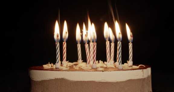 12日，生日，蜡烛，火花