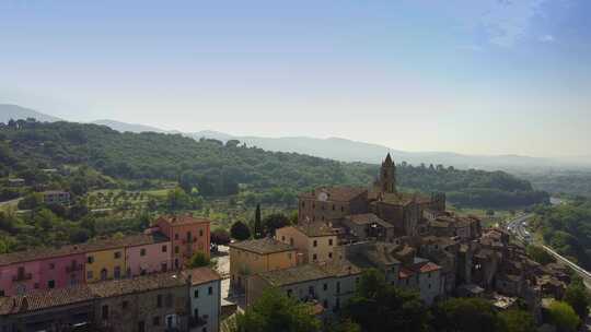 Village， Hilltop，天线，