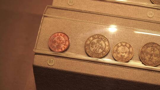 古欧洲外国硬币钱币视频素材模板下载