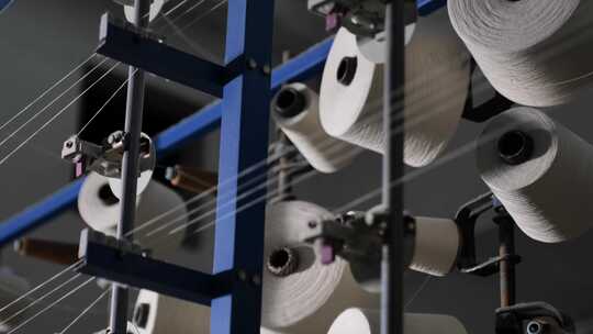 毛巾厂工艺流程视频素材模板下载