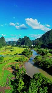 竖屏多镜头桂林遇龙河风景区