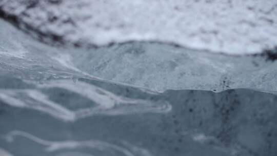 冰融化滴水冰雪融化