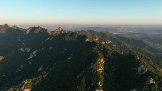 航拍辽宁千山地理风光