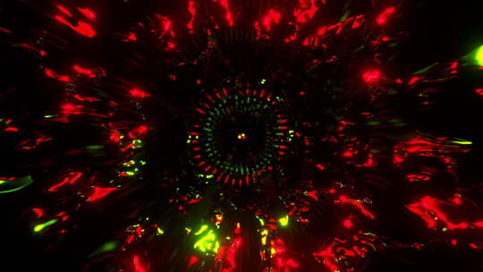 隧道史诗的3d运动循环抽象彩色未来螺旋隧