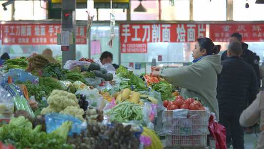 菜市场买菜卖菜