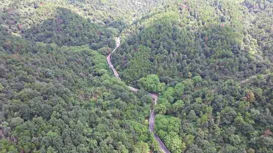 武汉黄陂木兰山自驾旅行进出山路航拍