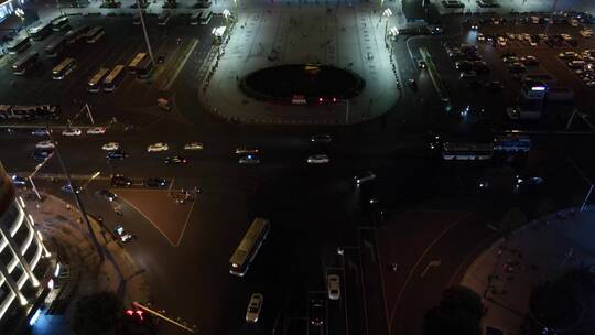 福建 泉州 城市 夜景 交通 航拍